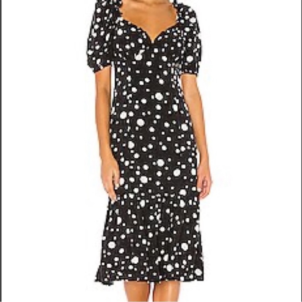 Lovers & Friends Polka Dot Midi Dress
